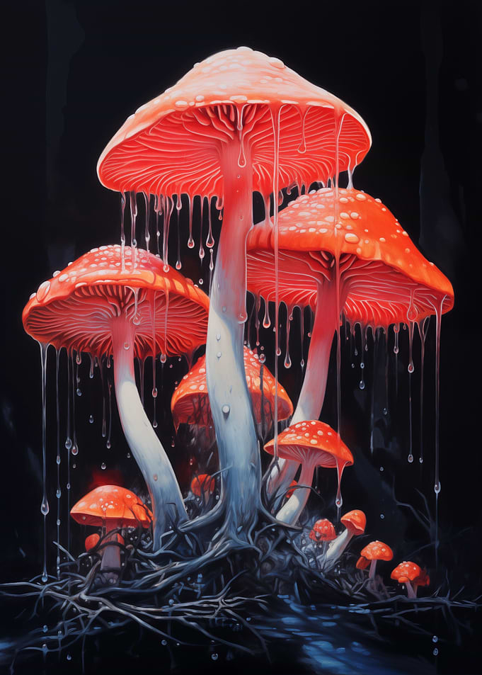 Neon Amanita Muscaria