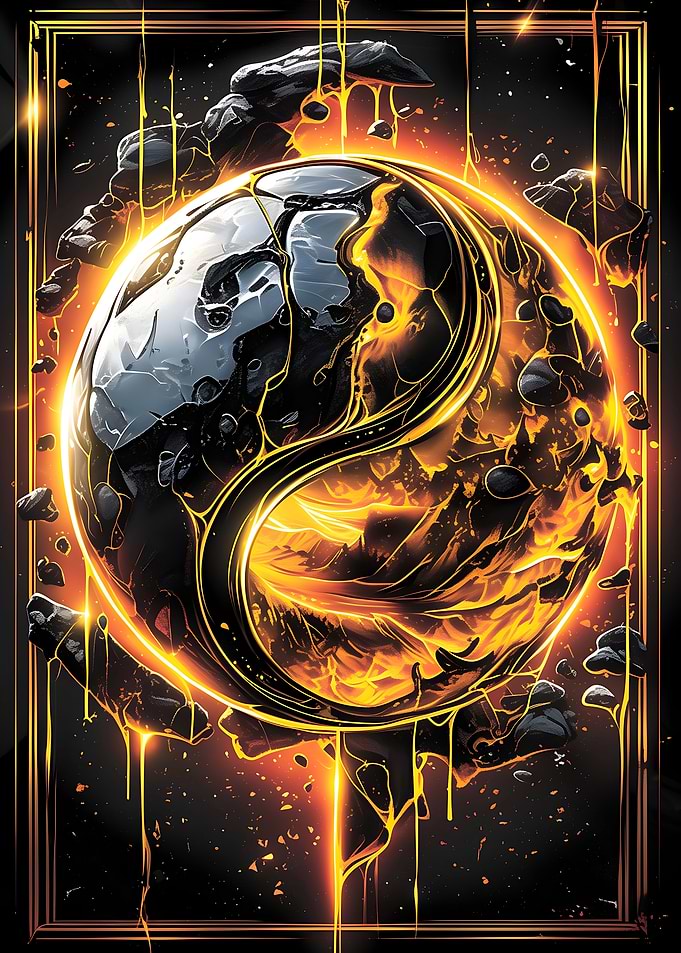 Yin and Yang Kintsugi