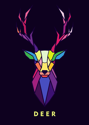Deer in Wpap Art