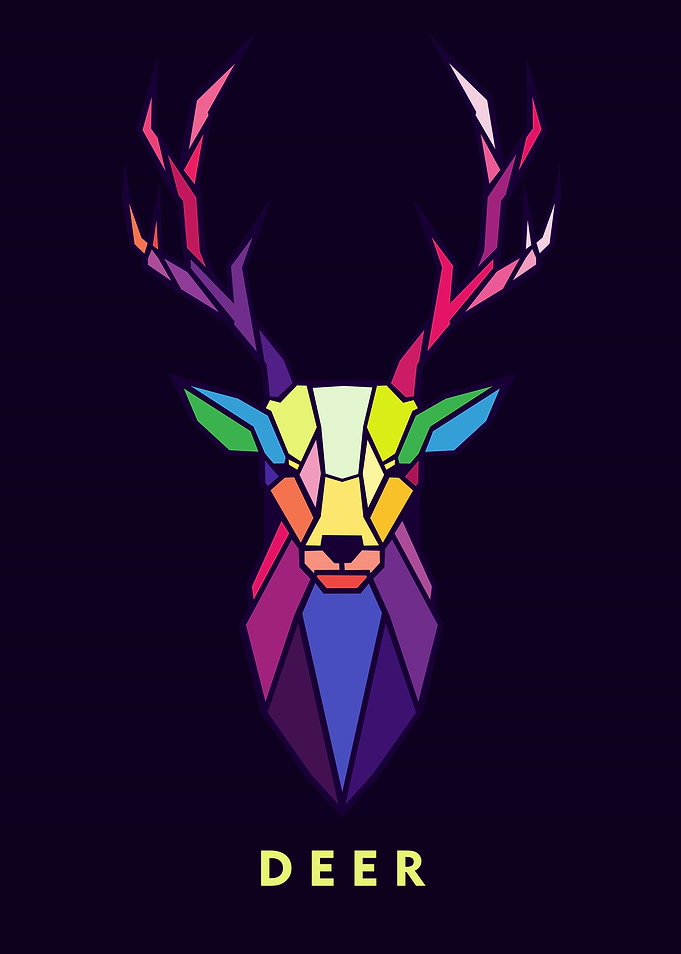 Deer in Wpap Art