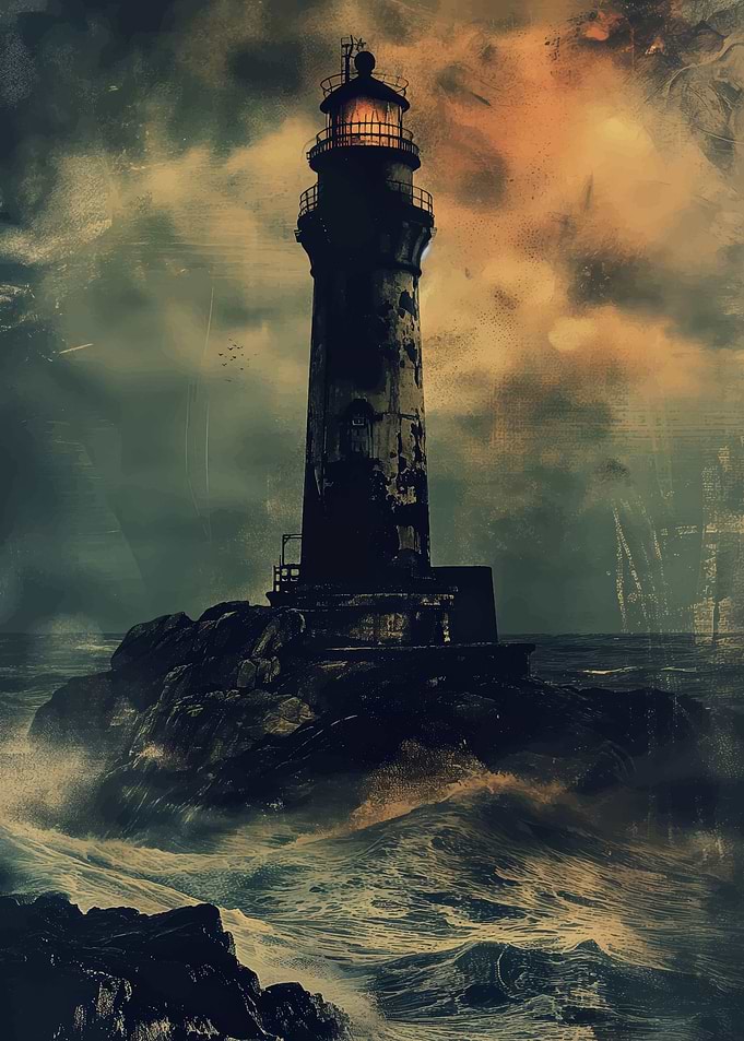 weathered lighthouse