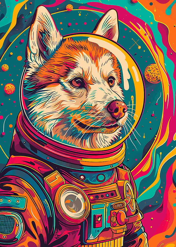 Astronaut Husky Space