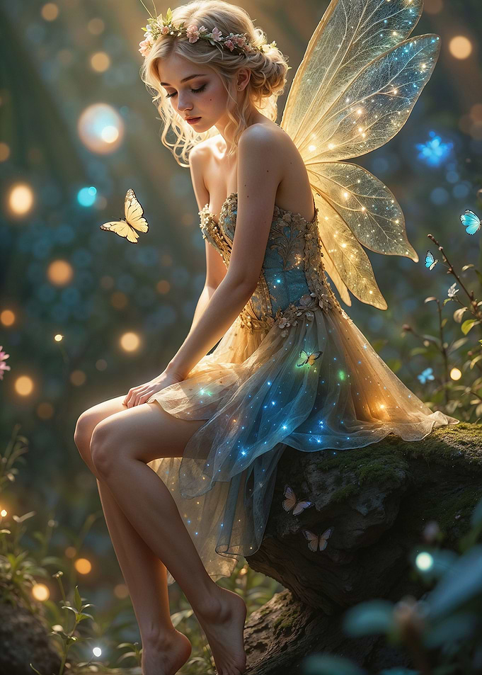 Delicate mini fairies