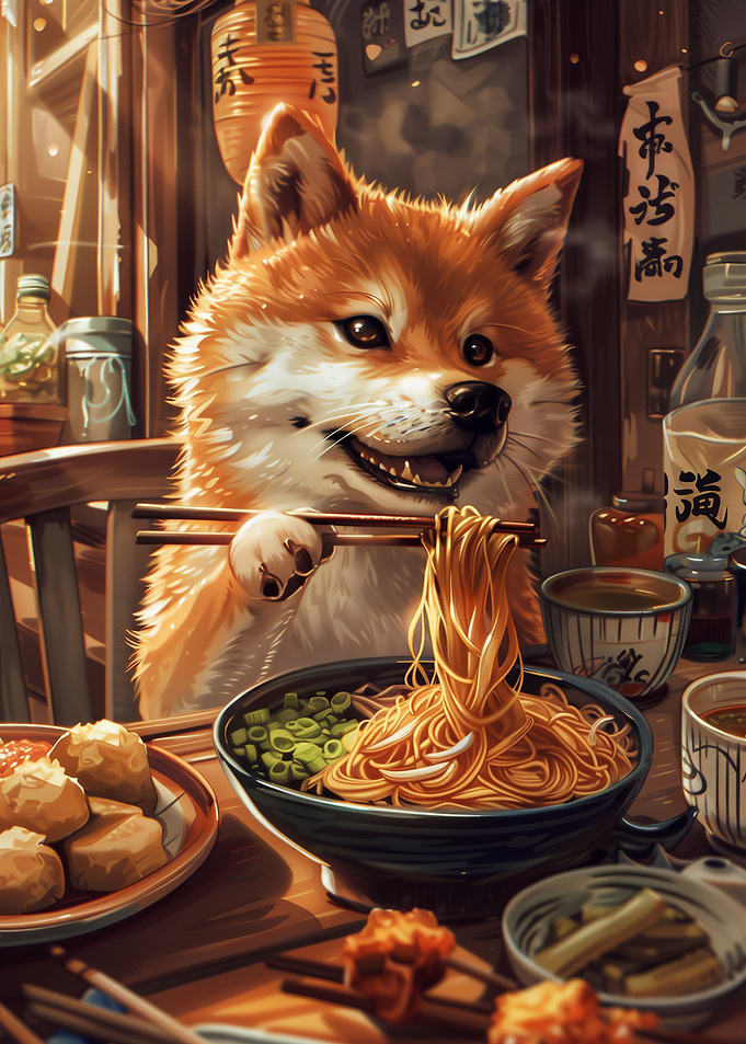 Ramen Shiba inu