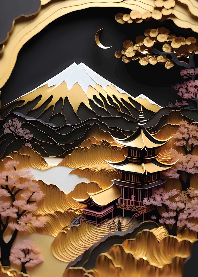 Kintsugi Fuji Japan
