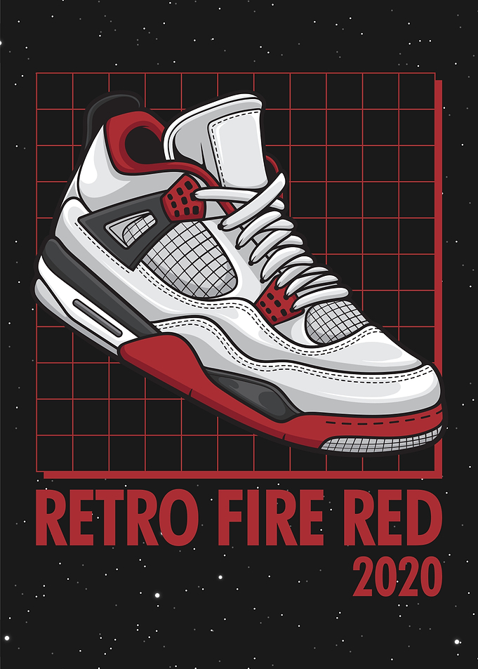 Retro Red Sneaker
