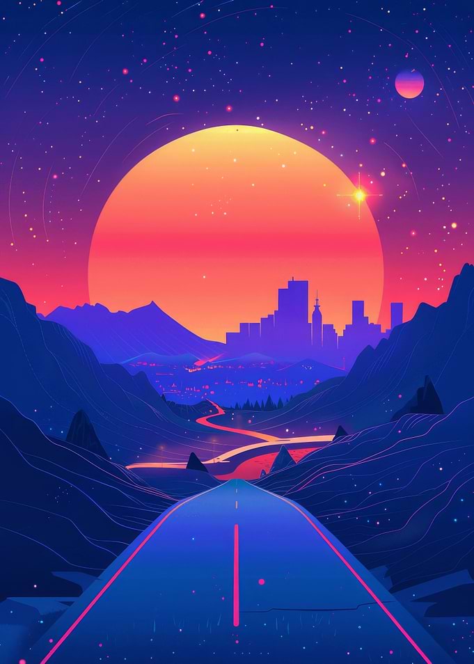 Orange Retro City