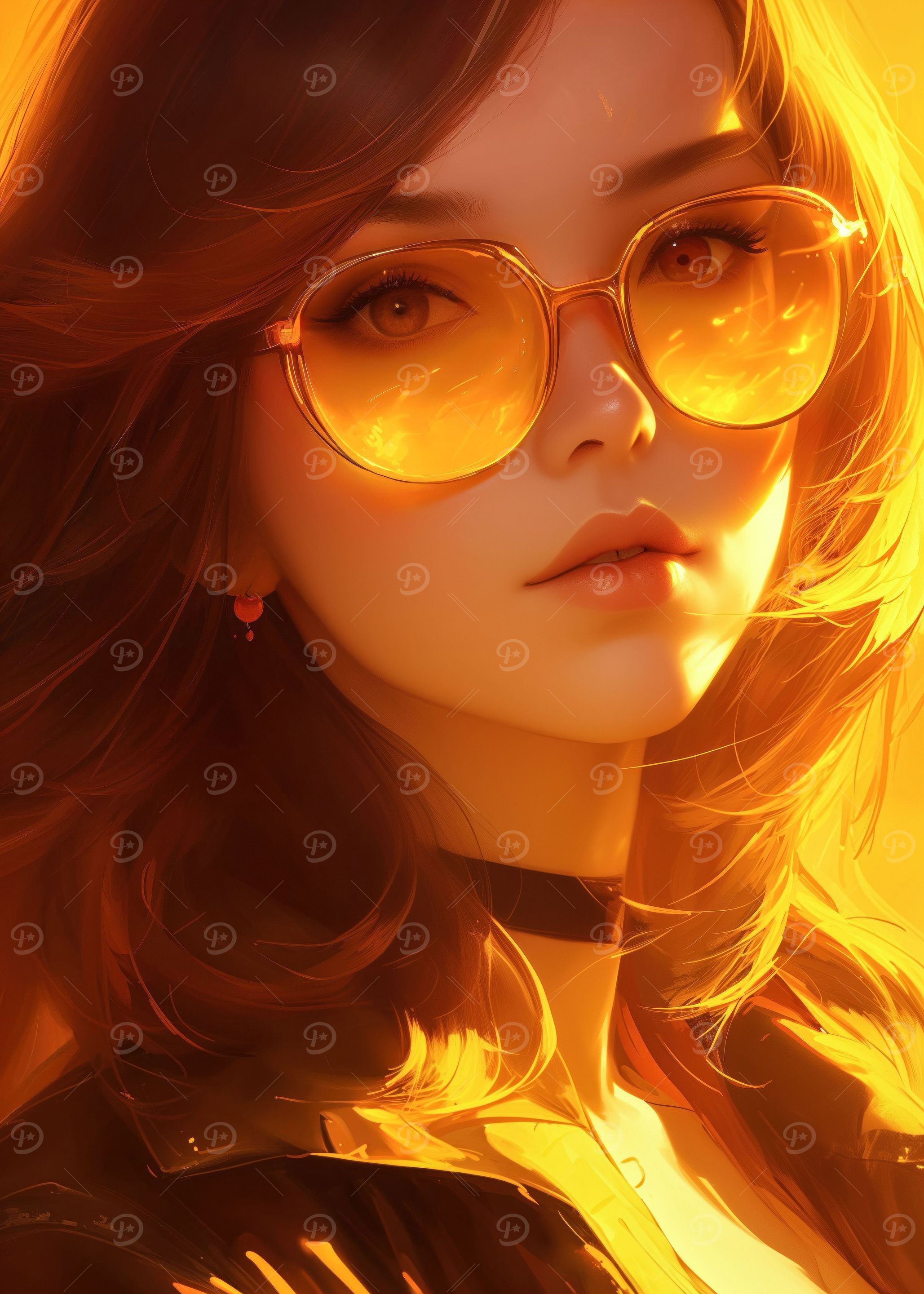 golden glare anime girl