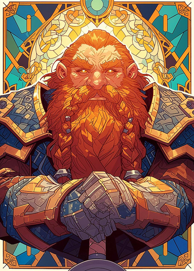 Dwarf Warrior Magic Card