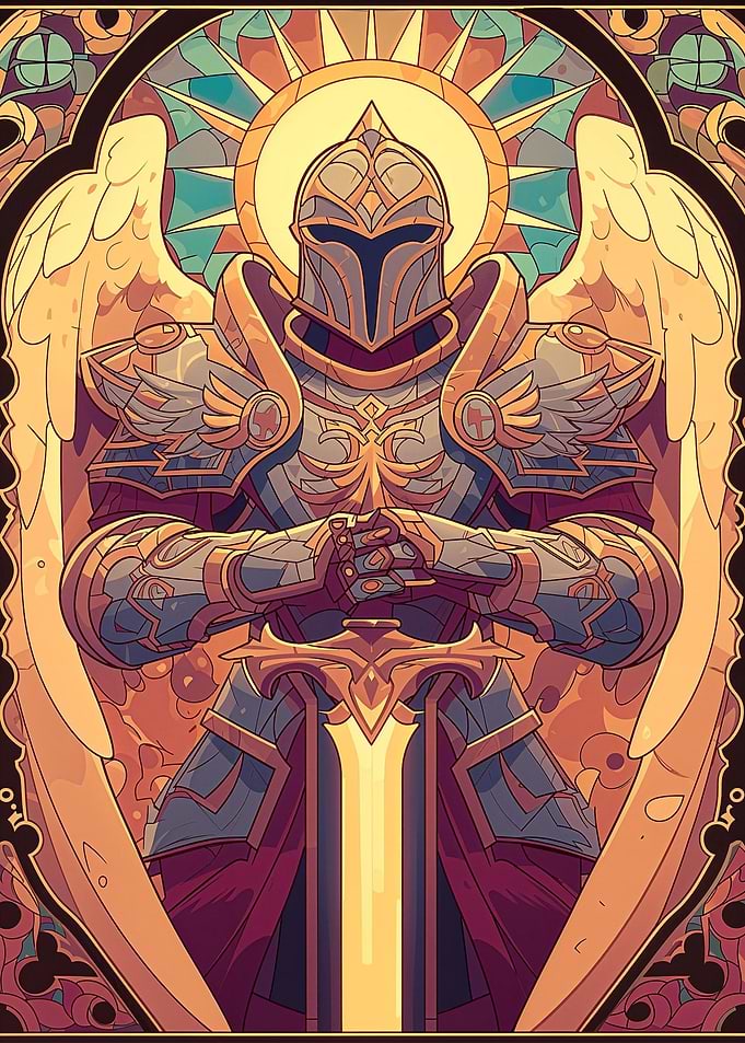 Angelic Paladin Magic Card