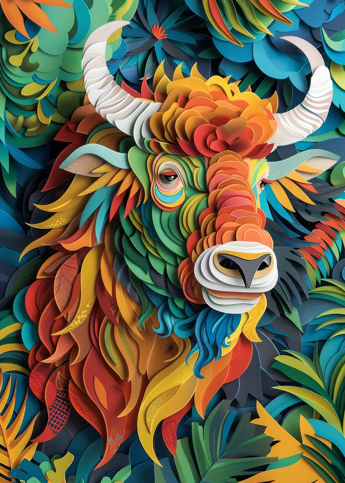 Yak Floral Paper Craft