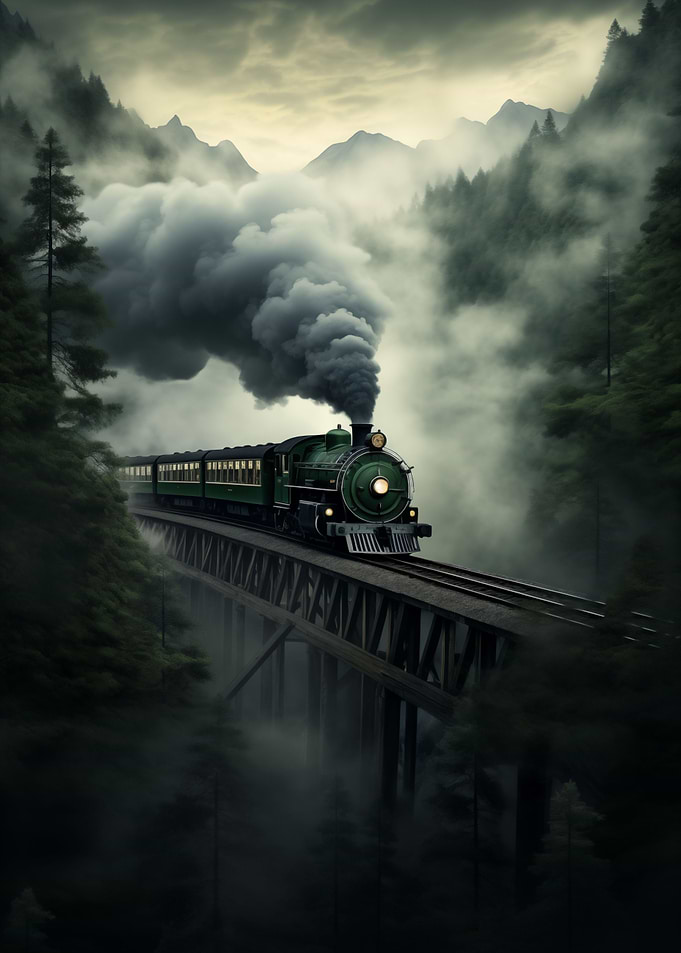 Locomotive Train Bridge