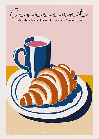 Cozy Croissant Poster