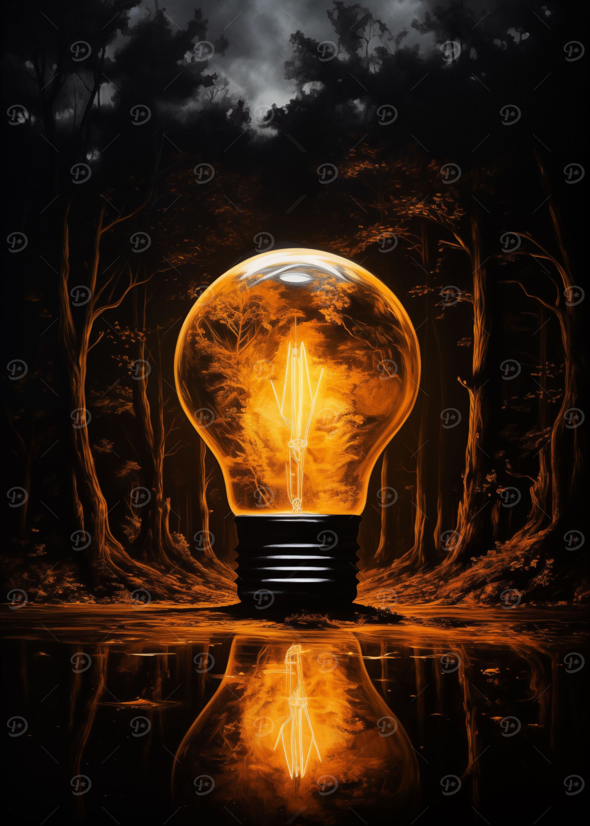 Light Bulb Tree Nature