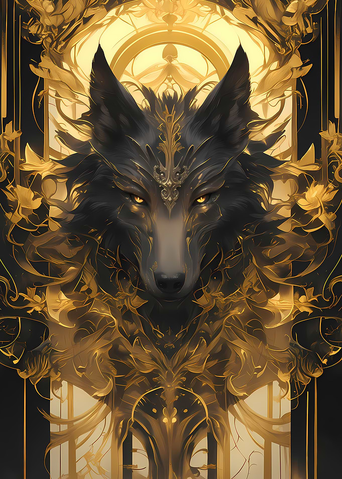 Supreme Black Wolf