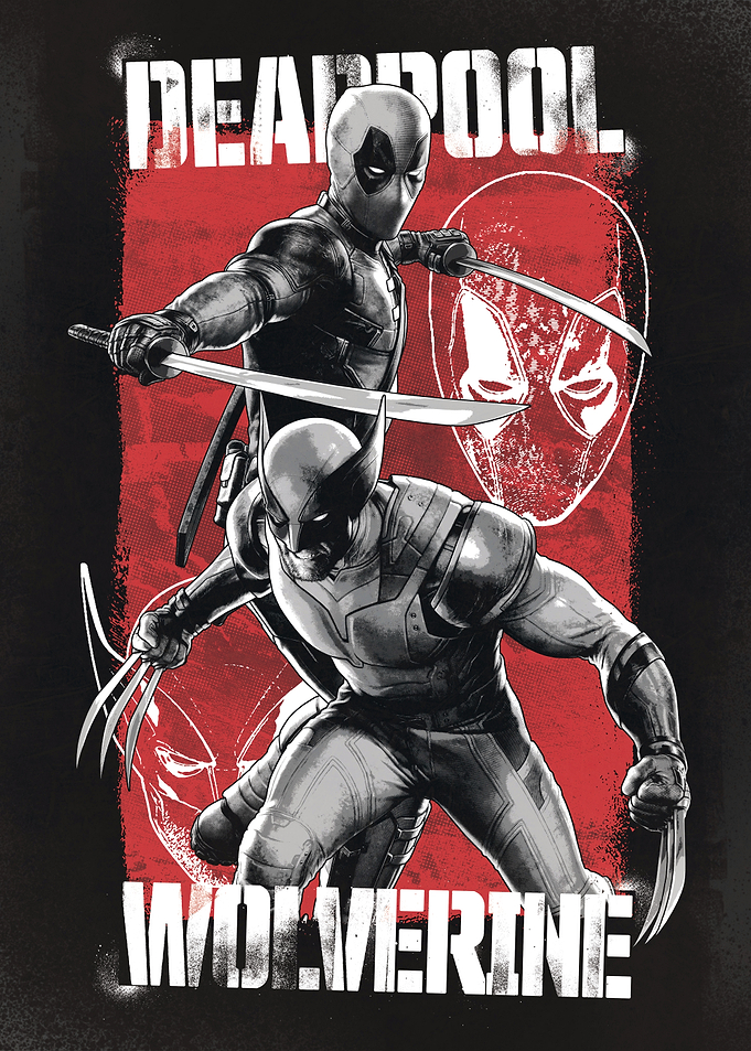 D & W Black White Red