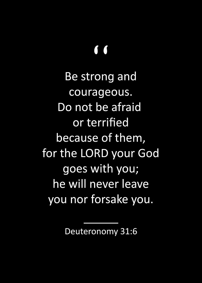 Deuteronomy 31 6