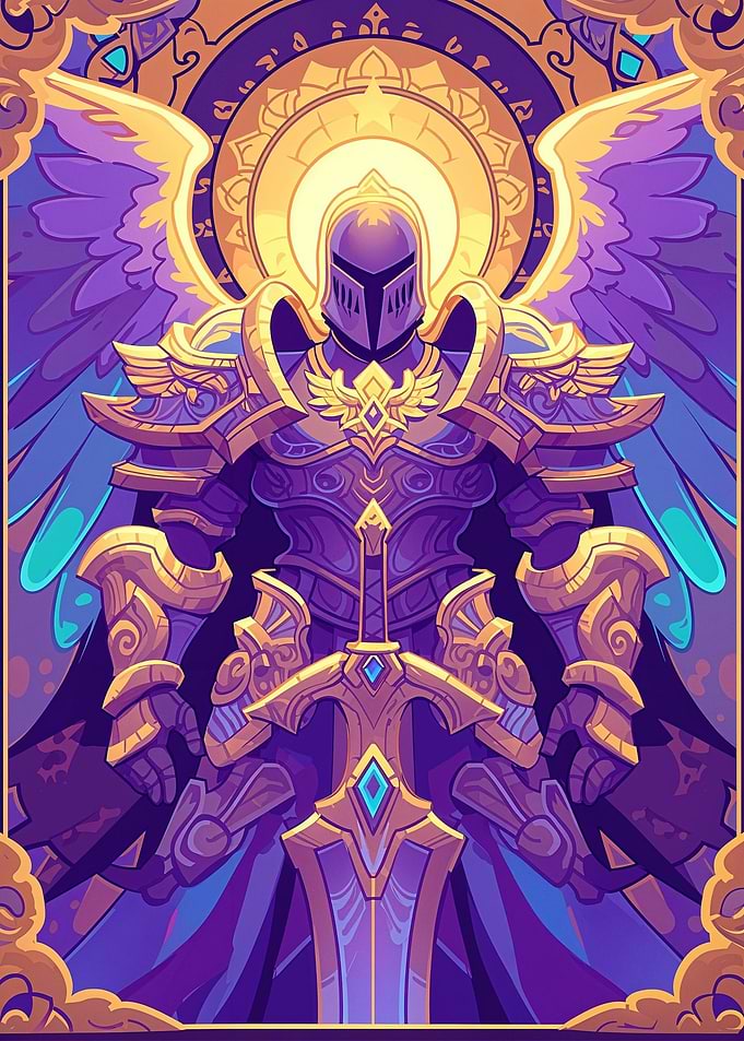 Angelic Paladin Magic Card