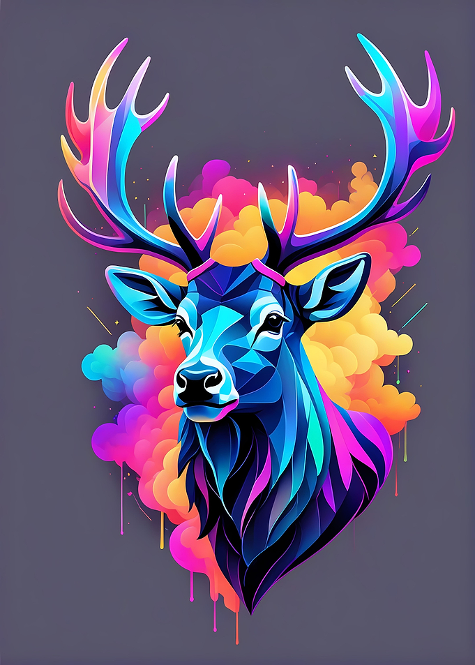 Elk Neon Colorful