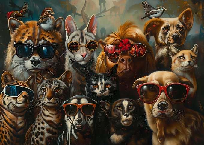 Funny Wild Animals Shades