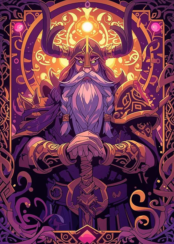 Viking Warrior Magic Card
