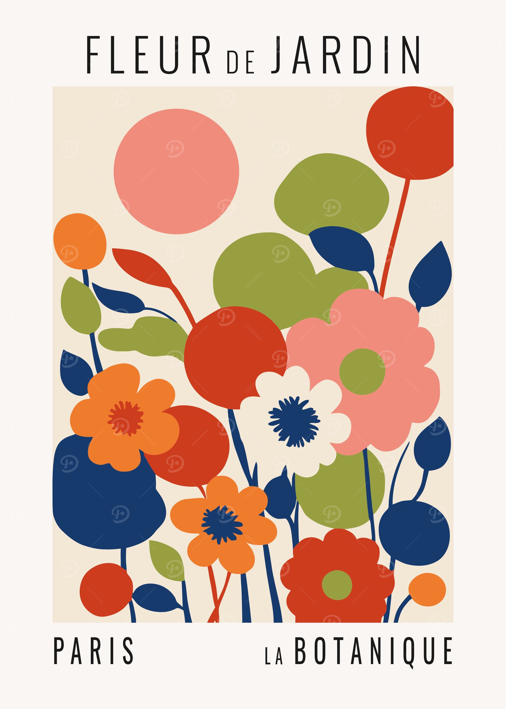 Abstract Flowers Art
