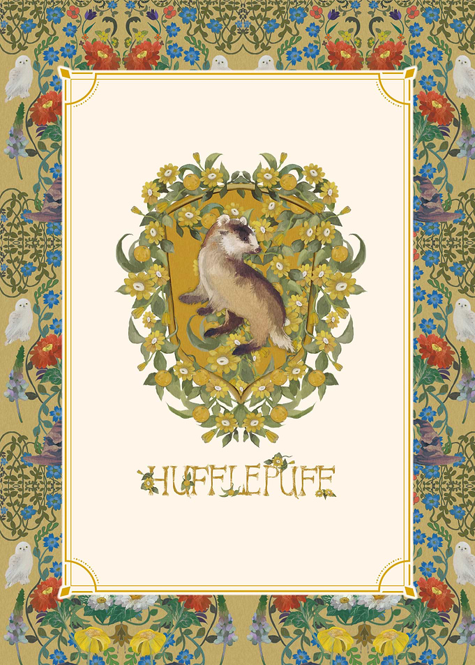 Hufflepuff Floral