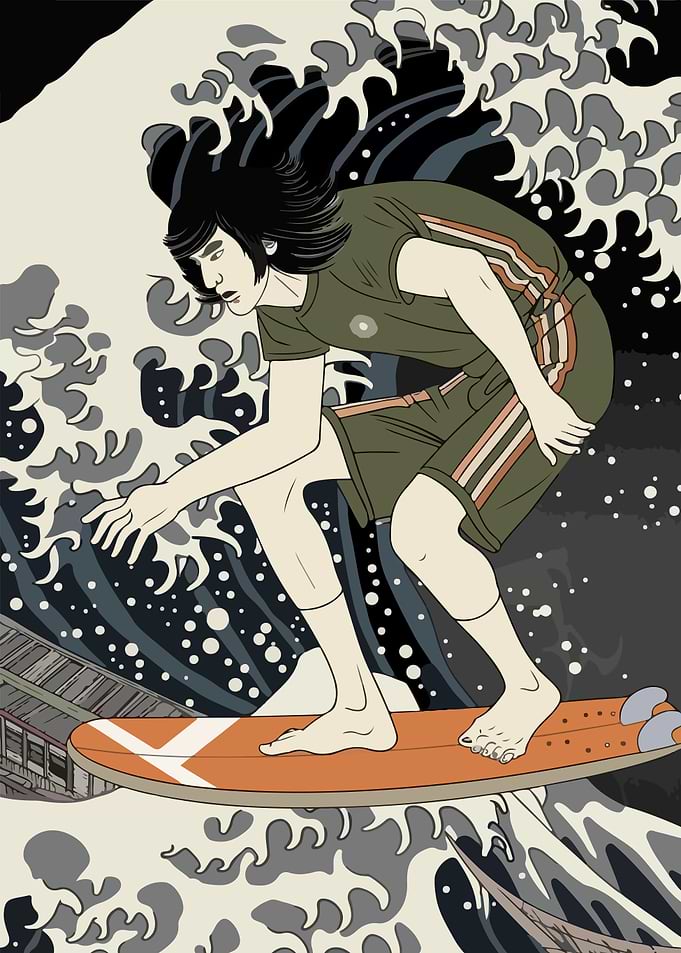 surf wave japan
