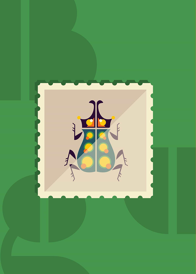 Bug with scissors head