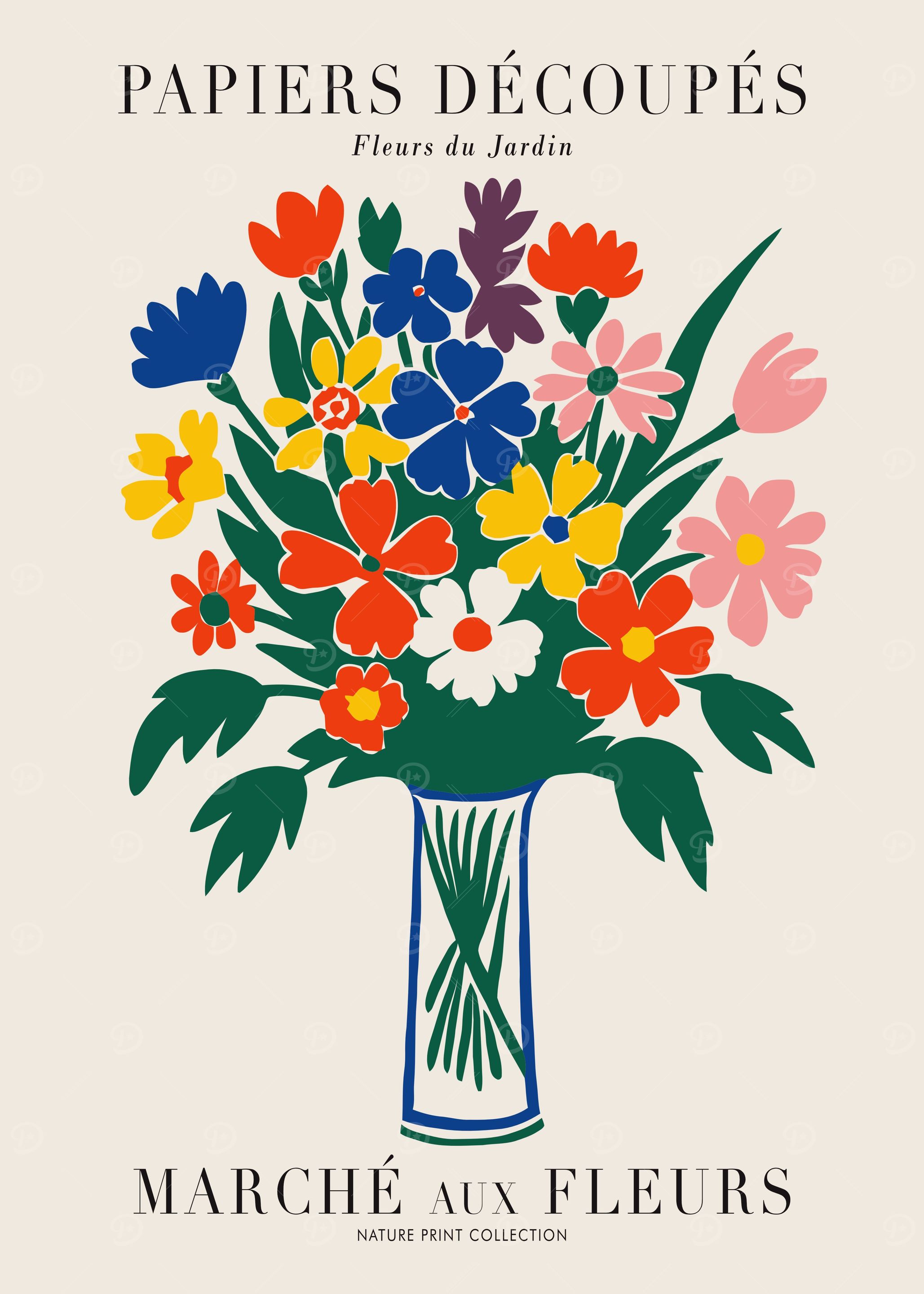 Retro Nature Print