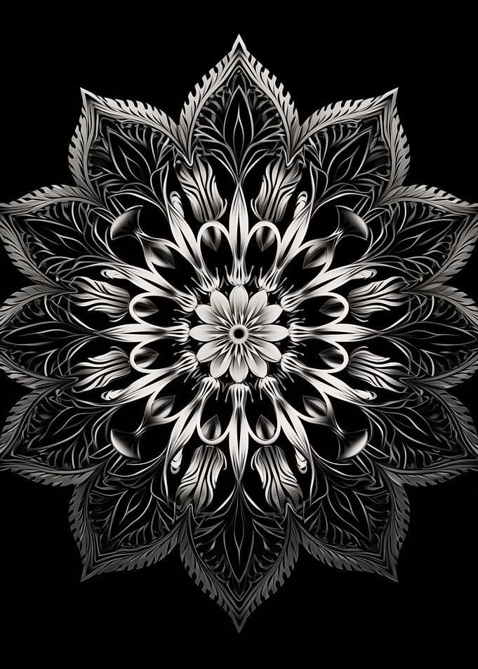 Mandala Black and White 5
