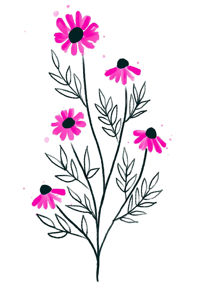 Pink flowers