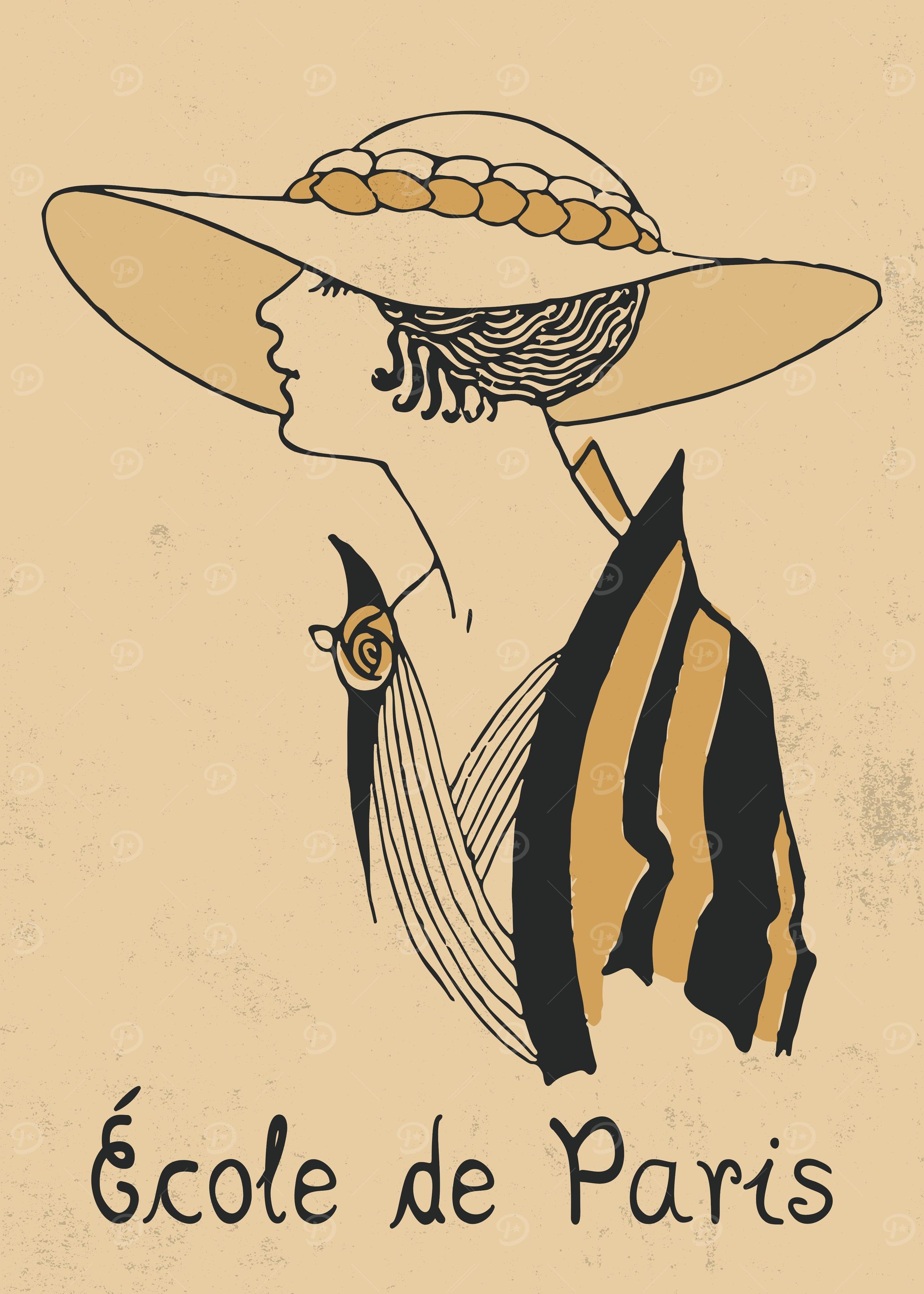 Vintage 1920 Fashion Art
