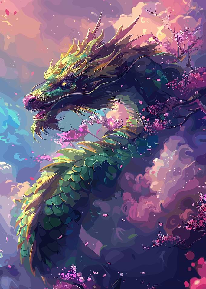 Fantasy Dragon Colorful