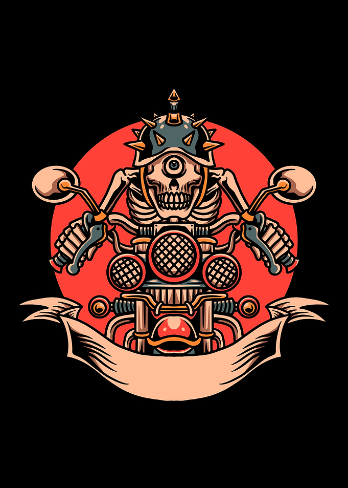 skull rider tattoo