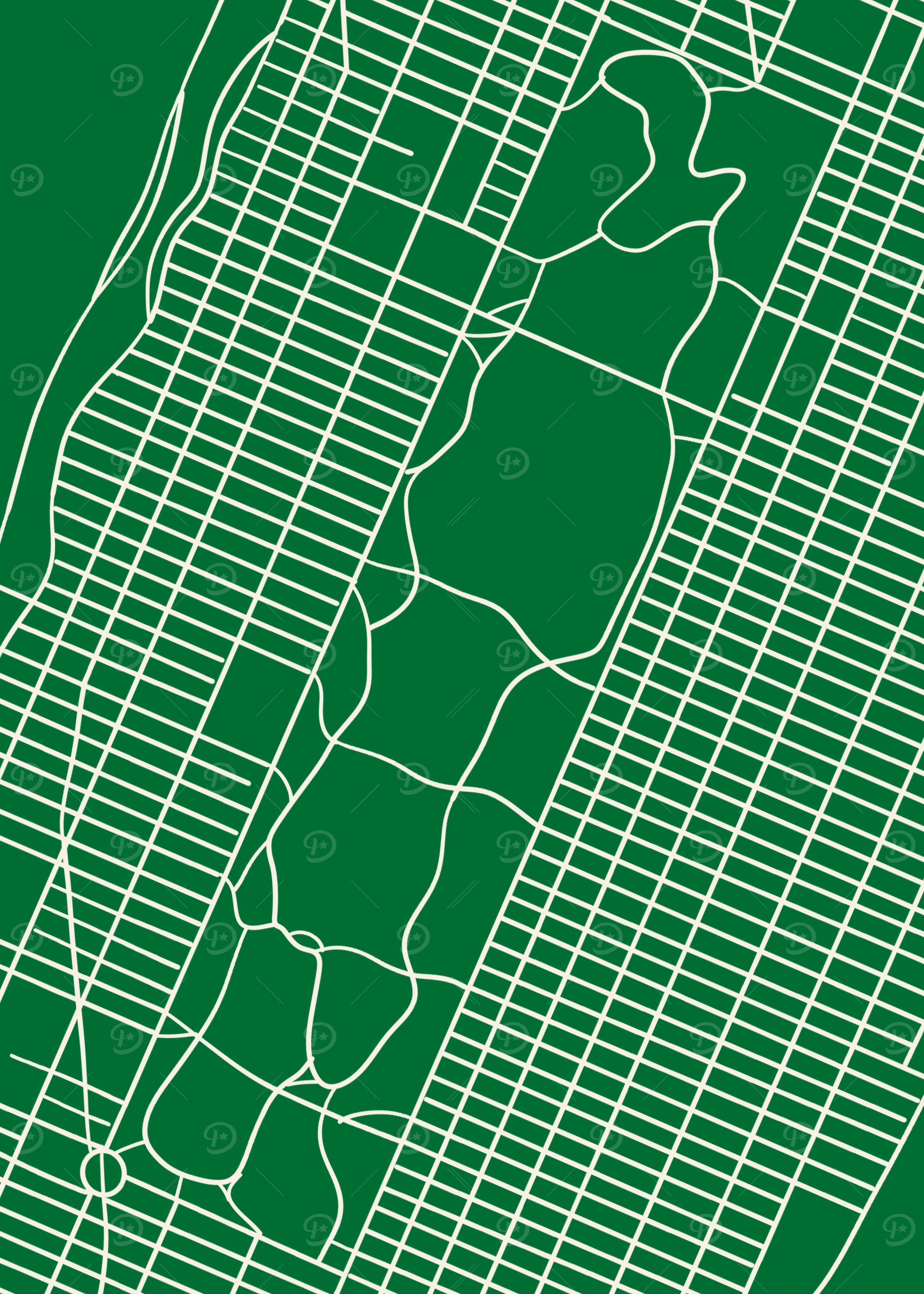 Central Park Line Map