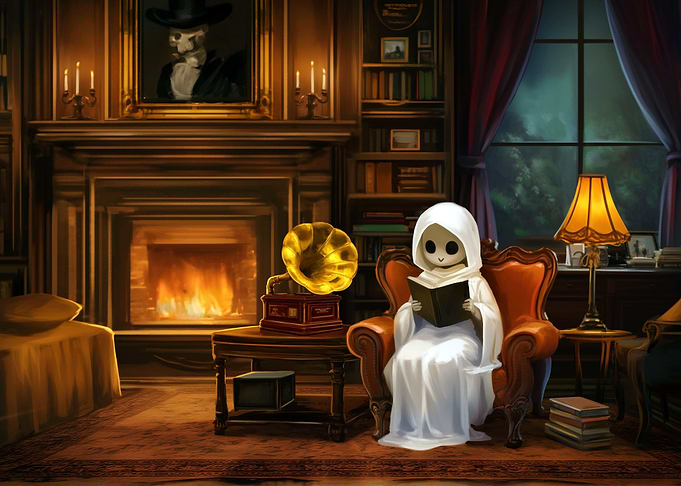 Halloween Cozy Ghost