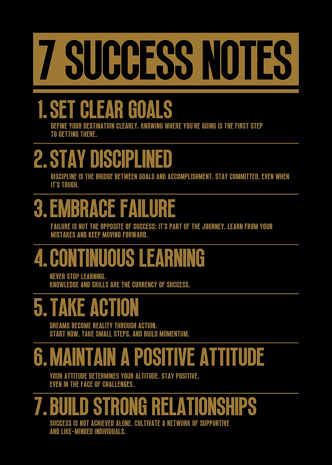 7 Success Notes