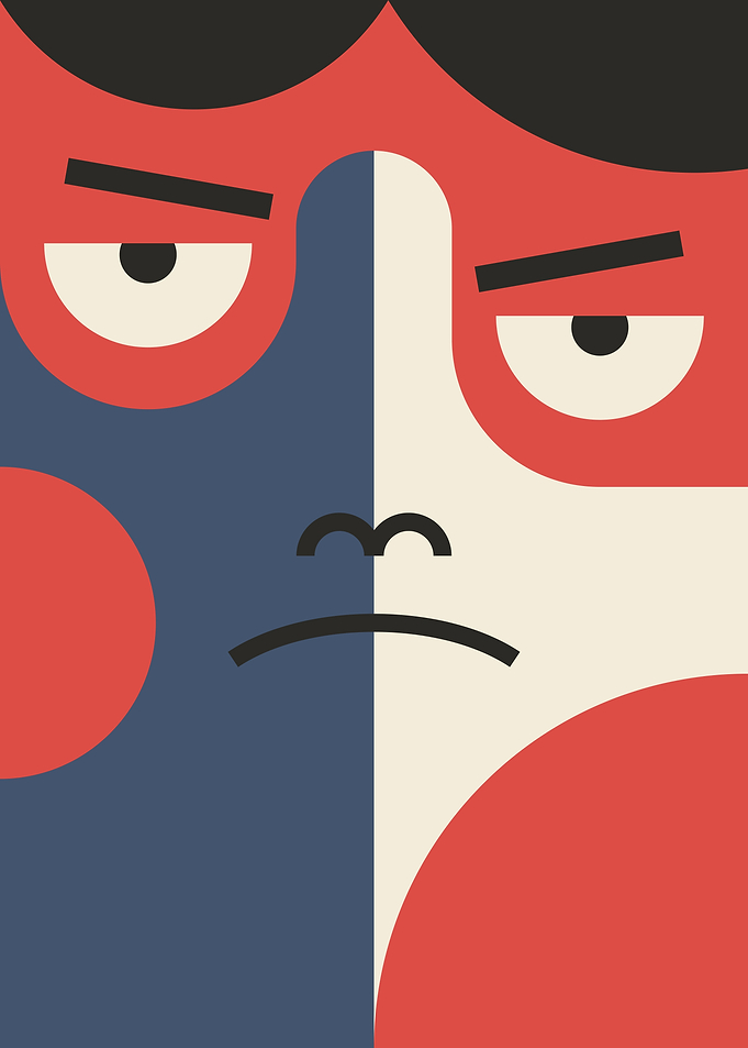 Displeased portrait