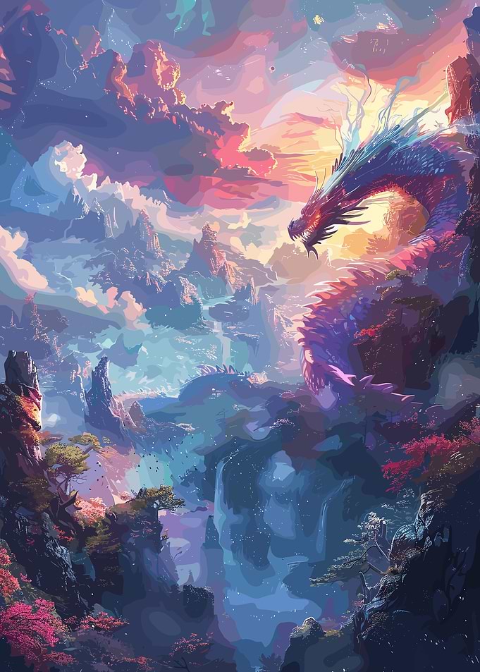 Fantasy Abstract Dragon
