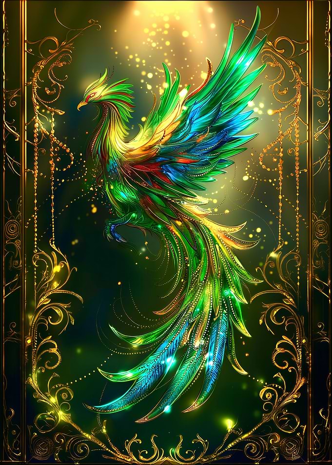 Colorful Pheonix Fantasy