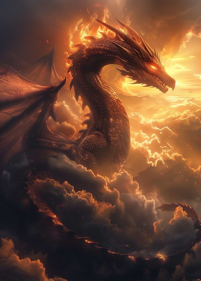 Neon Dragon Art