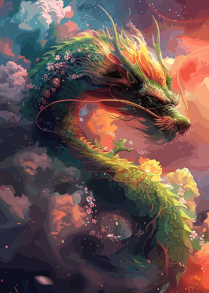 Fantasy Colorful Dragon