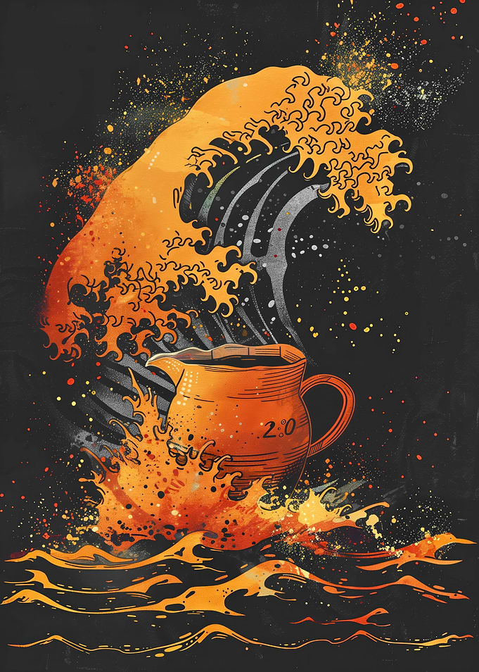 The Great Wave of Coffee