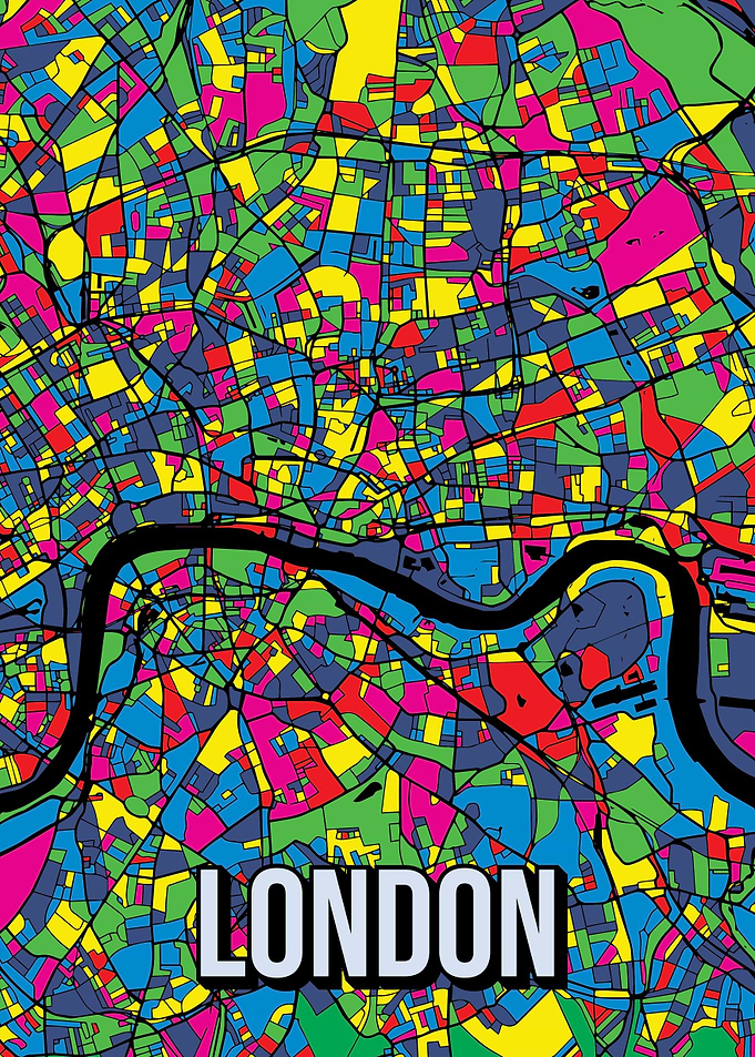 London England City Map