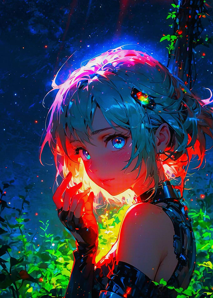 Neon Night Woman