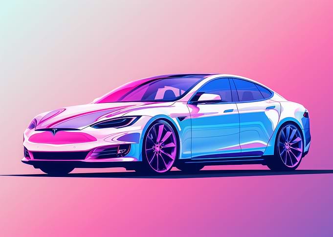 Pastel Car