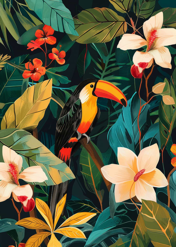 Tropical Toucan Botanical