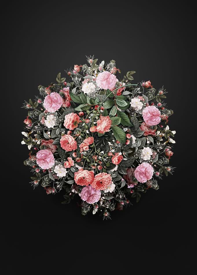 Pink Rambler Roses Wreath