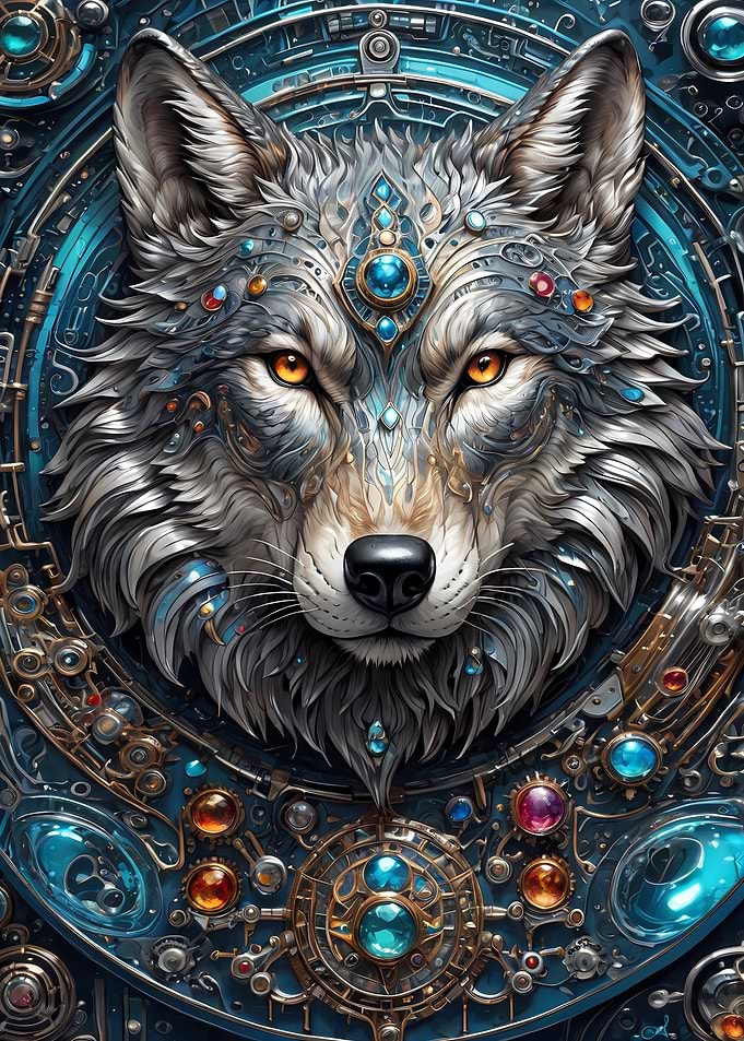 Mega Steampunk Wolf